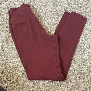 Aerie offline OG legging high rise maroon full small cotton